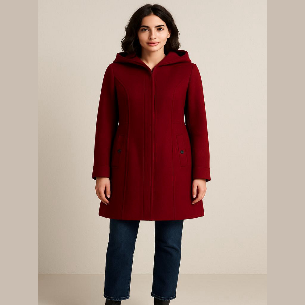 Vintage London Fog Red Hooded Jacket